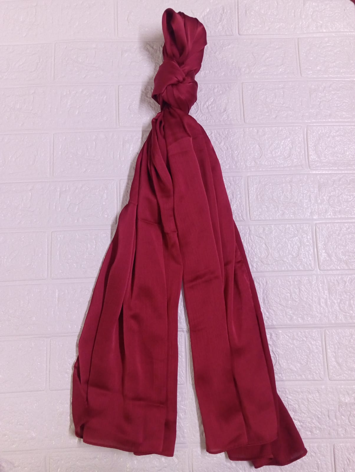 Matt Silk - Burgundy Red