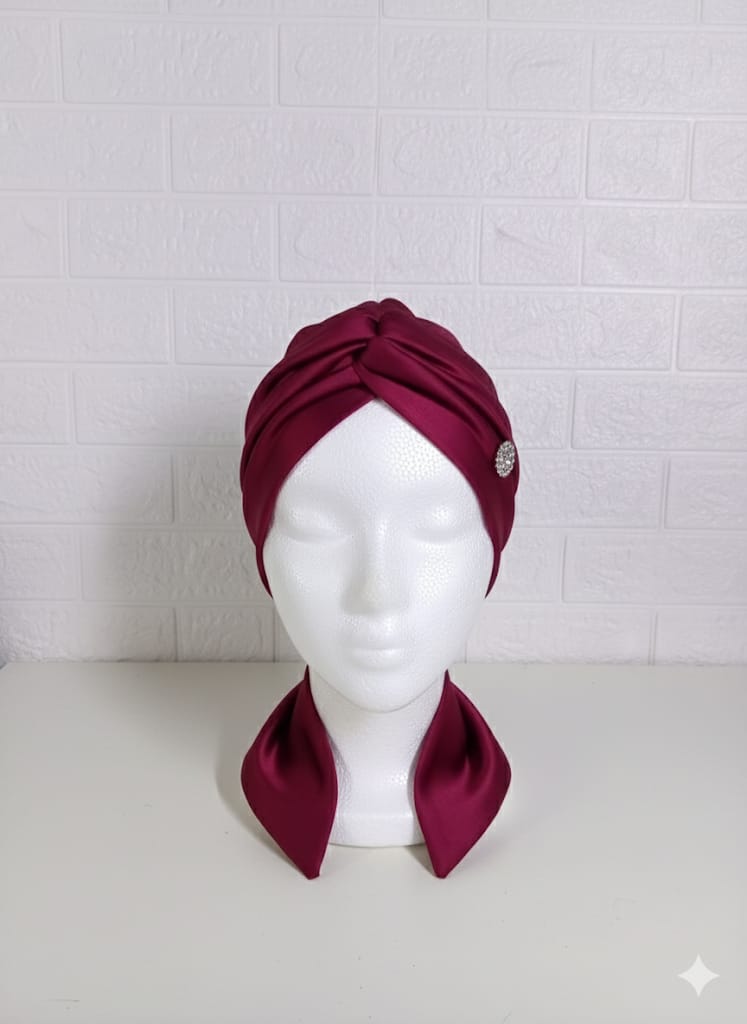 Matt Silk - Burgundy Red