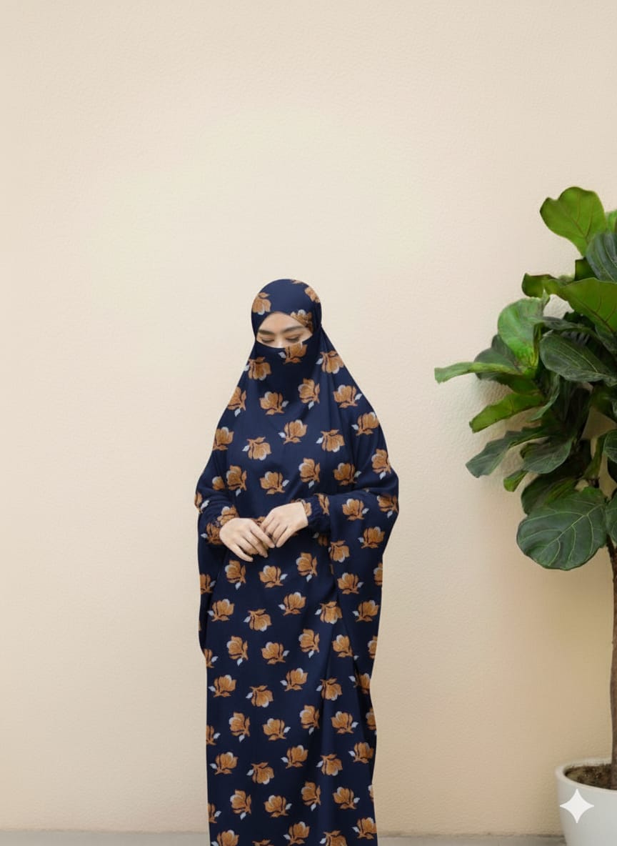 Flora Bud - Navy Blue