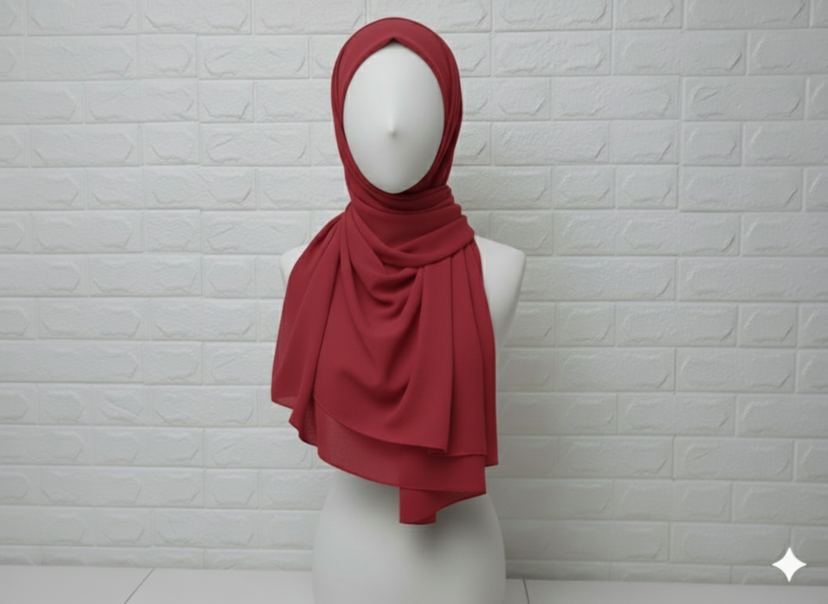 Chiffon - Maroon