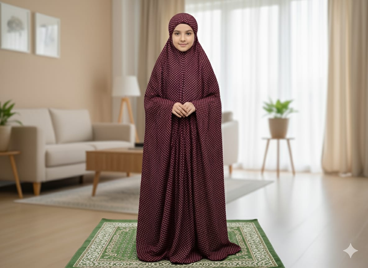 Polka Dot - Dark Maroon